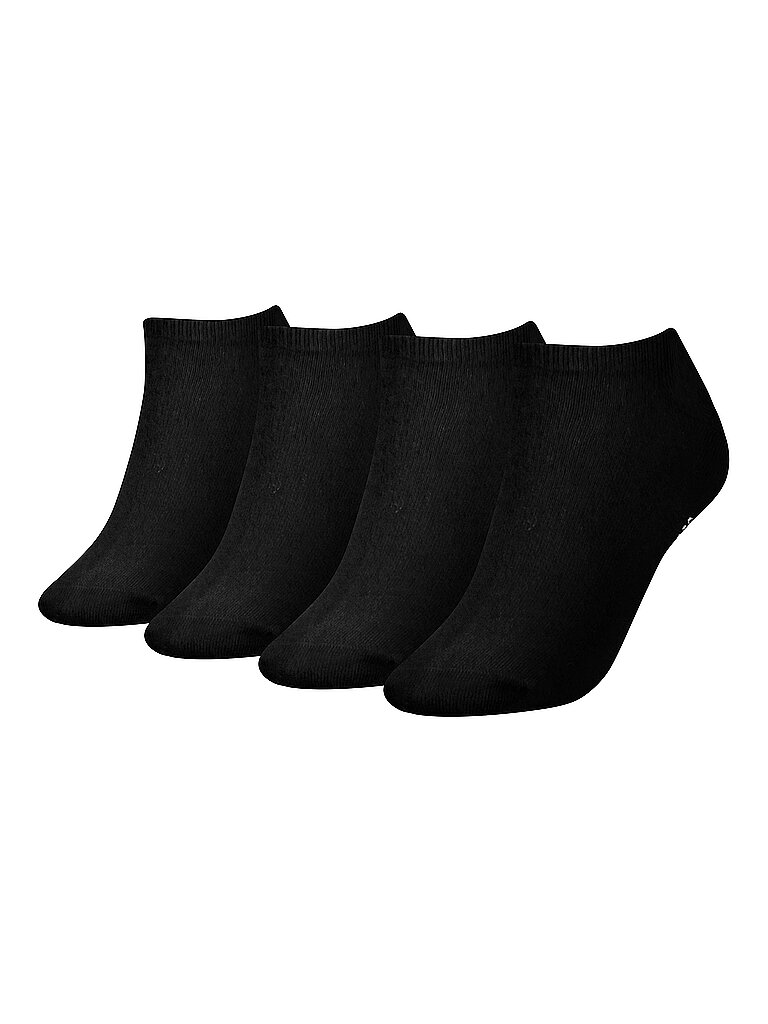 Chaussettes sneaker, lot de 4, noir noir 39-42