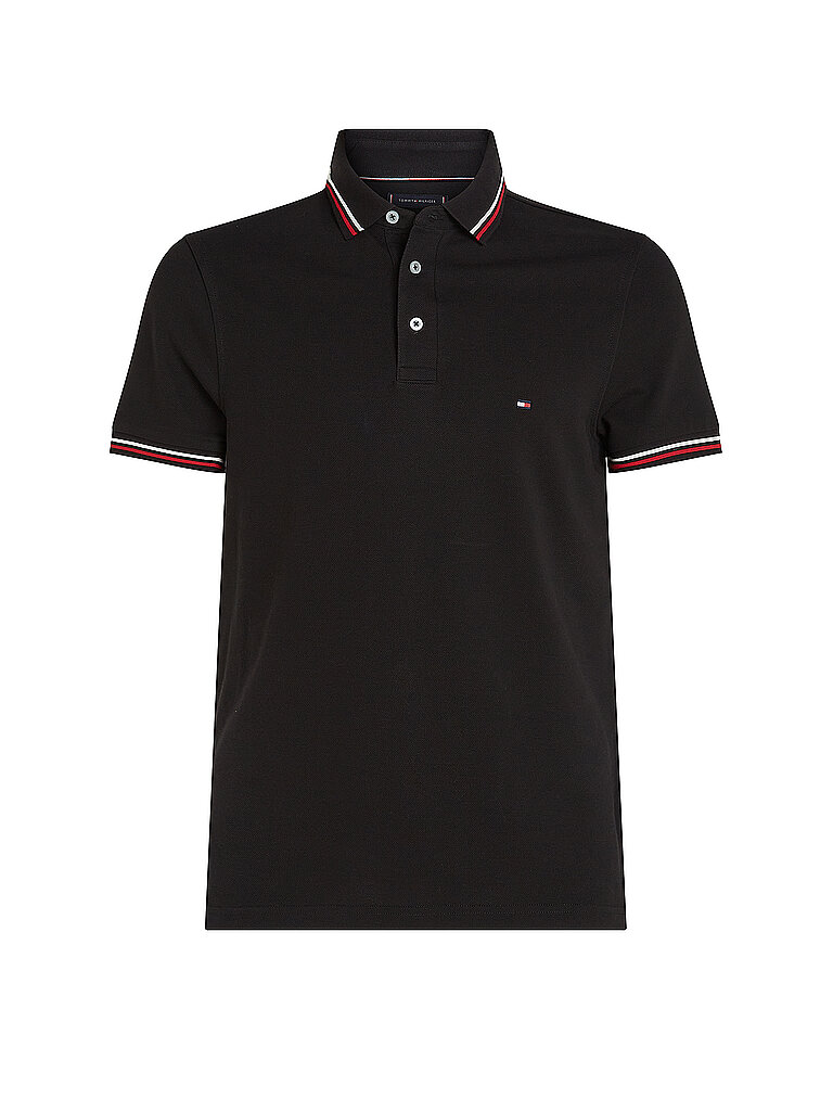 Polo Slim Fit noir XXXL