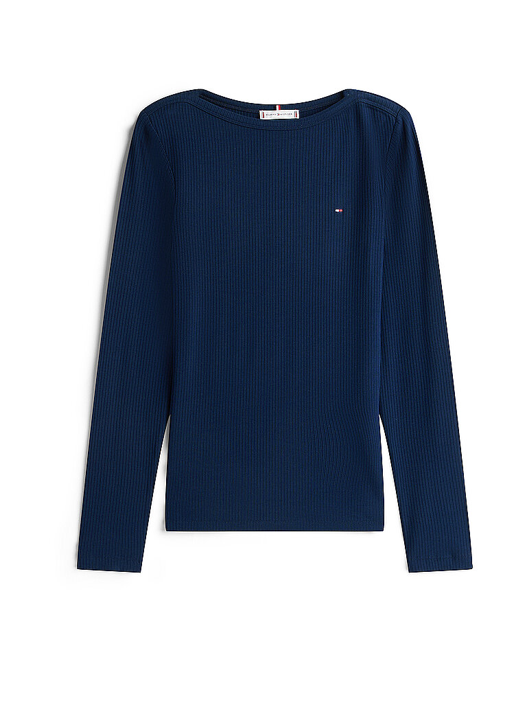 T-shirt Ă manches longues bleu marine XS