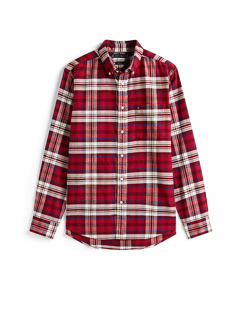 Chemise coupe regular rouge S