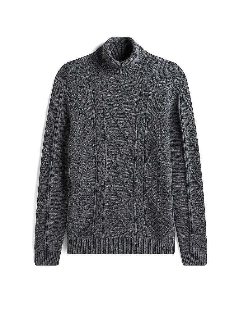 Pull à col roulé gris XL