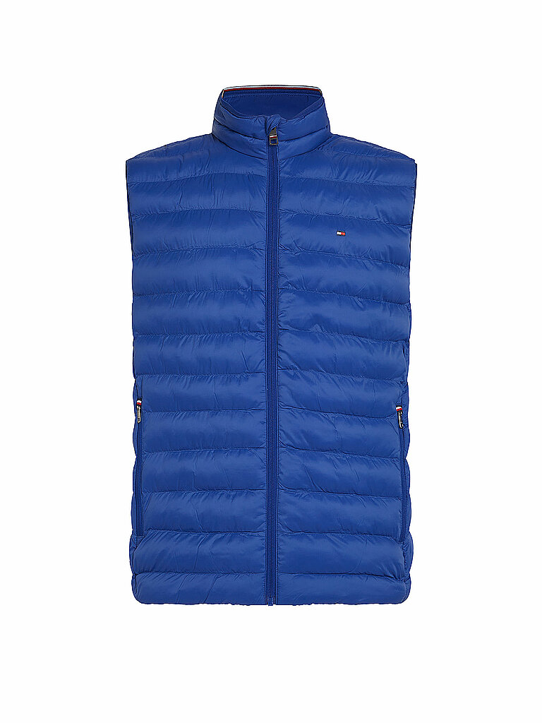 TOMMY+HILFIGER+Gilet+matelasse+bleu+|+S