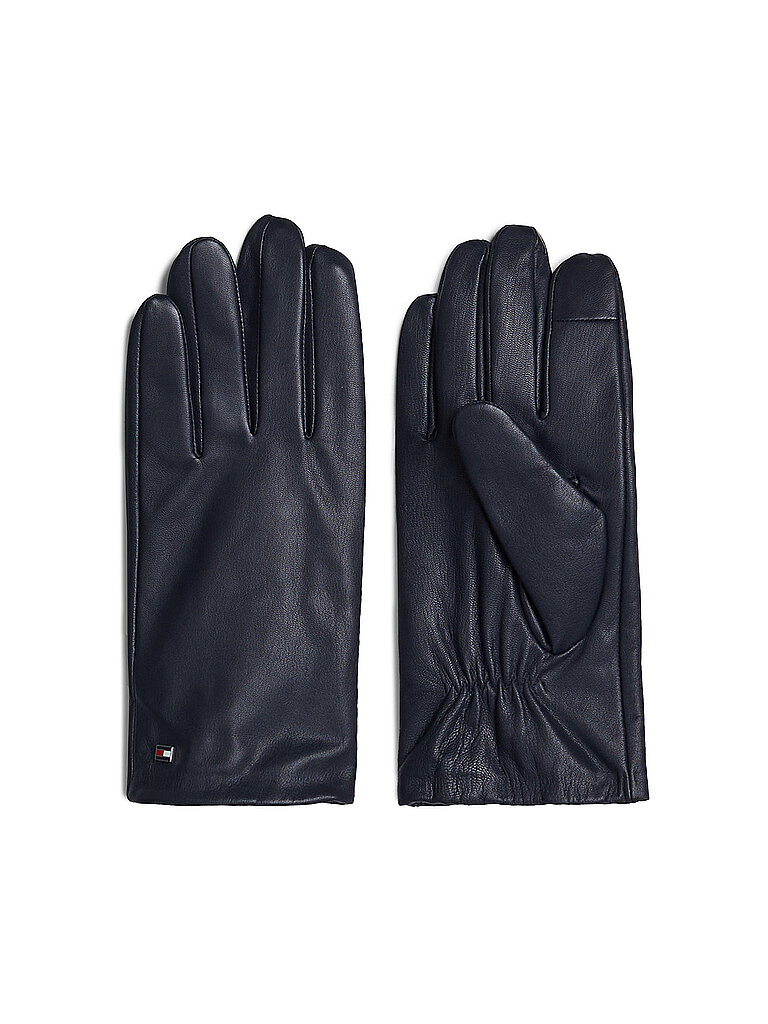 Gants en cuir bleu marine S/M