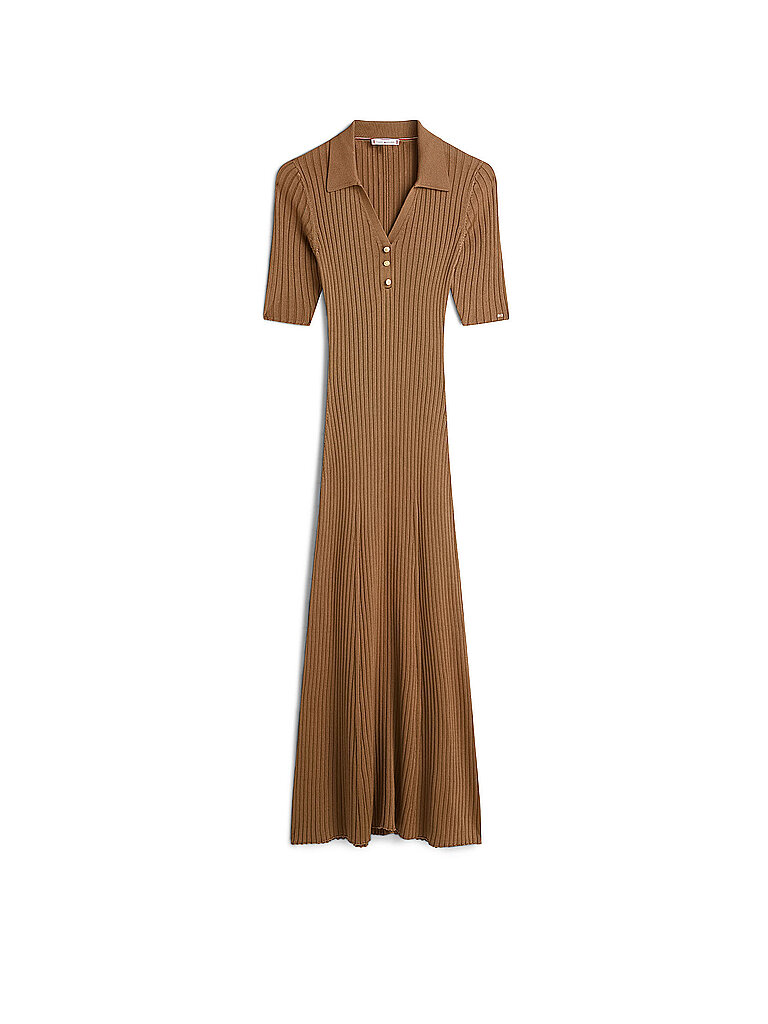 Robe midi marron clair L