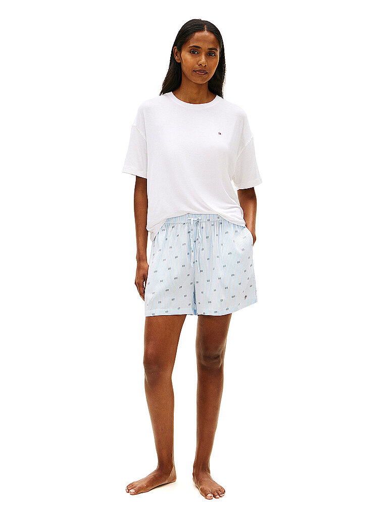Ensemble de pyjama 2 pièces T-shirt et short blanc M