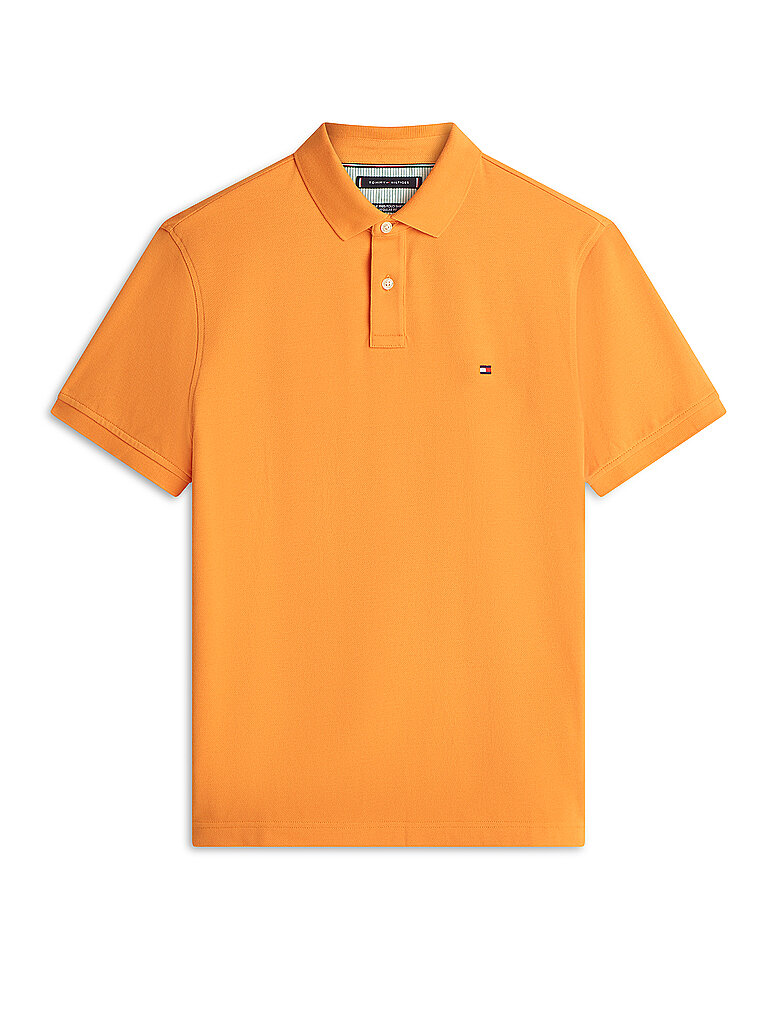 Polo coupe classique orange XL