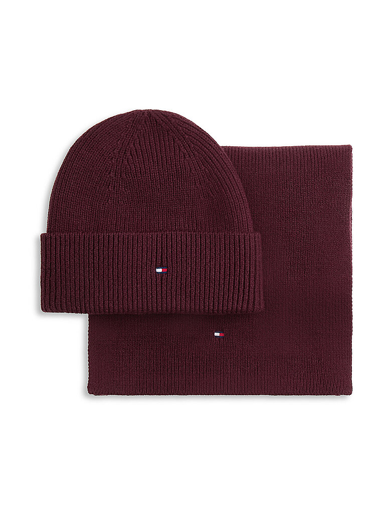 TOMMY HILFIGER Ensemble 2 pièces bonnet et écharpe camel - vue 2