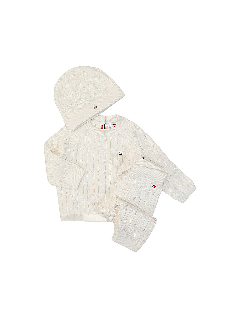 TOMMY HILFIGER Ensemble bébé 3 pièces pull pantalon et bonnet - vue 2