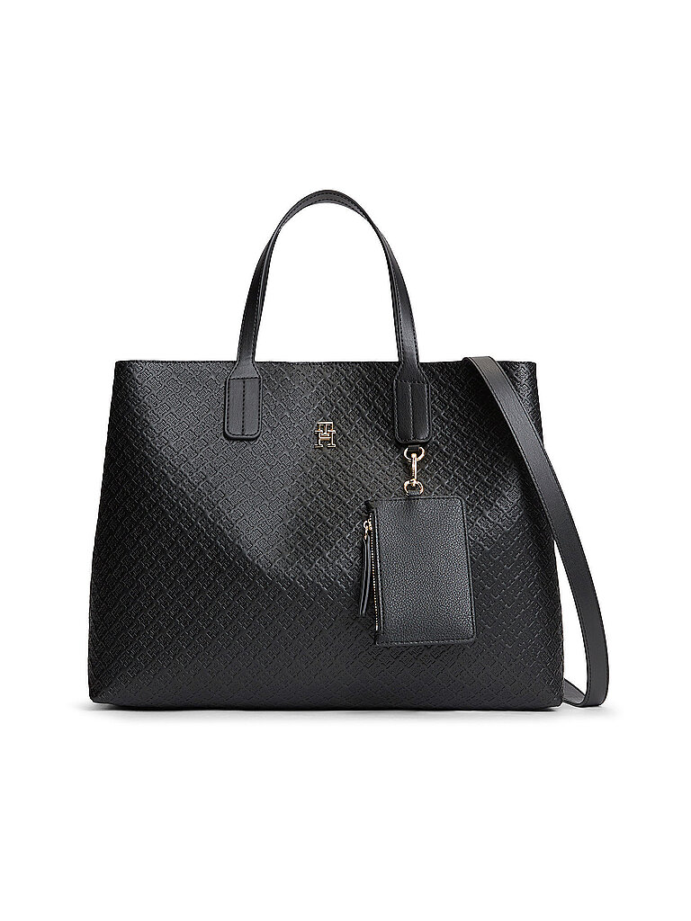 Sac Tommy Hilfiger Aw0aw18923 Th Icon Satchel Mono Unique - vue 1