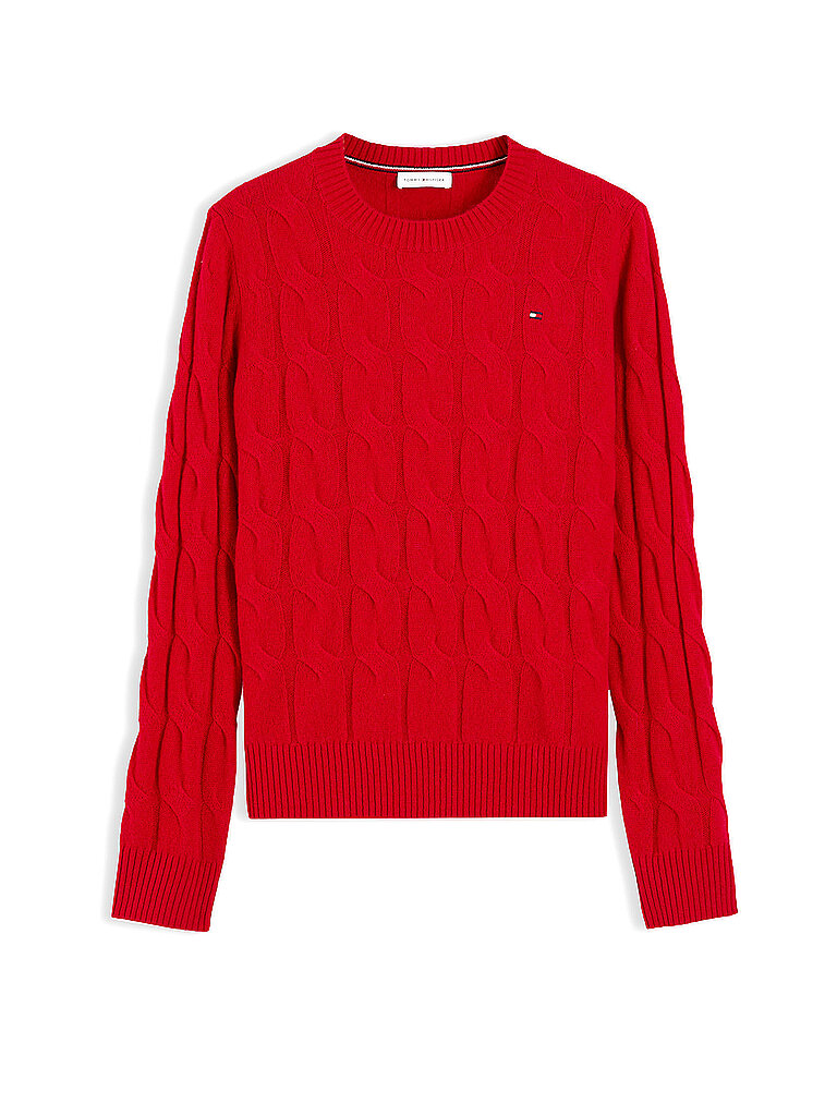 Pull Tommy Hilfiger Pull femme torsadé en laine EU - vue 4