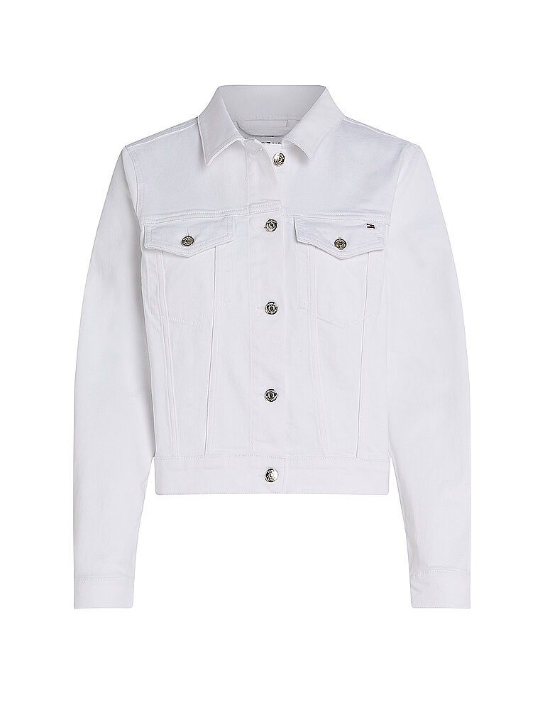 Veste en jean blanc 40