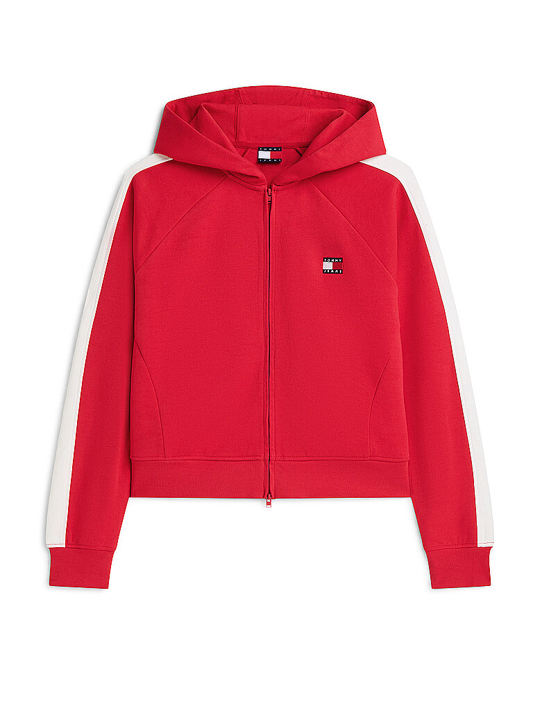Sweat-shirt zippé rouge S