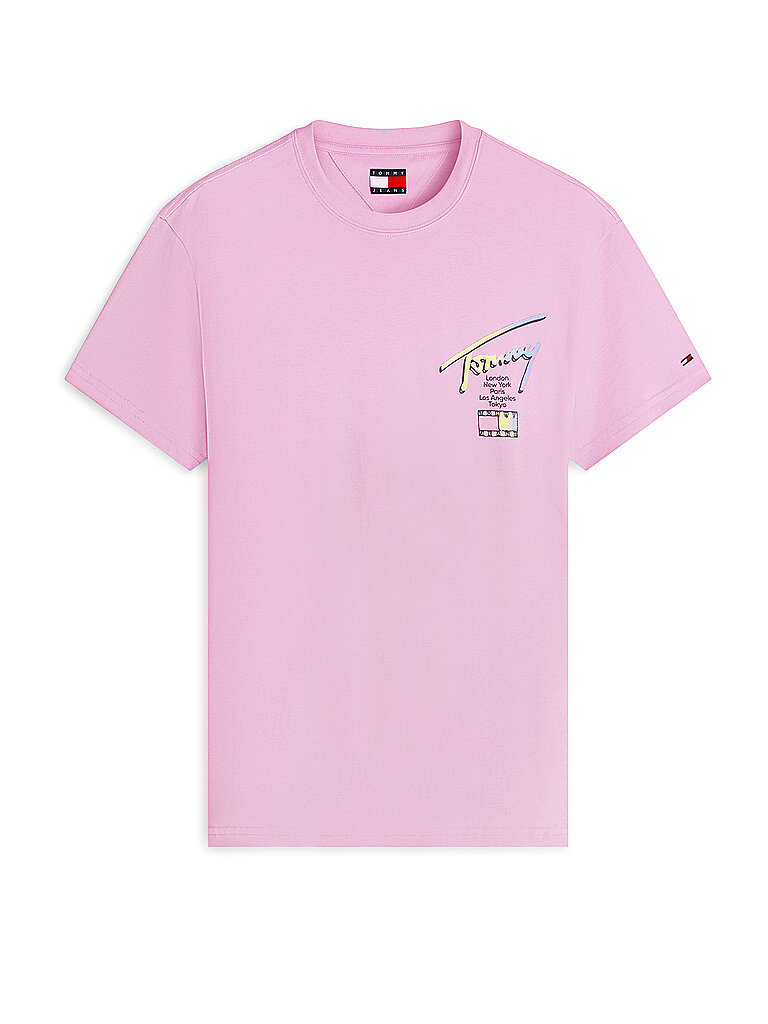 Tommy Jeans T-shirt rose XXL