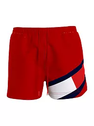 TOMMY HILFIGER | Badeshorts | Rouge