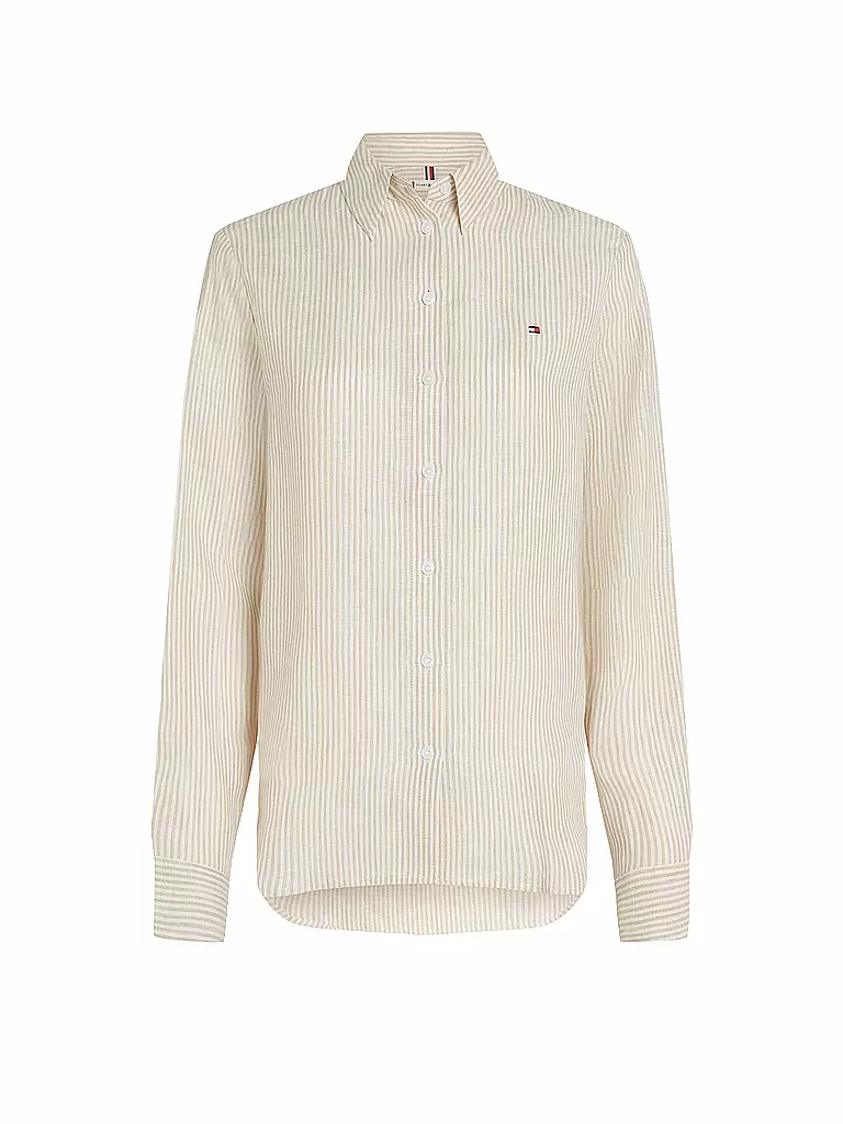 TOMMY HILFIGER | Blouse en lin | weiss