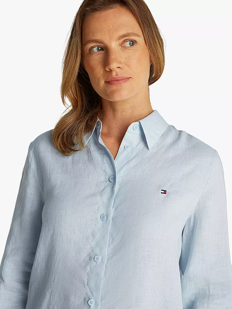 TOMMY HILFIGER | Blouse en lin | hellblau
