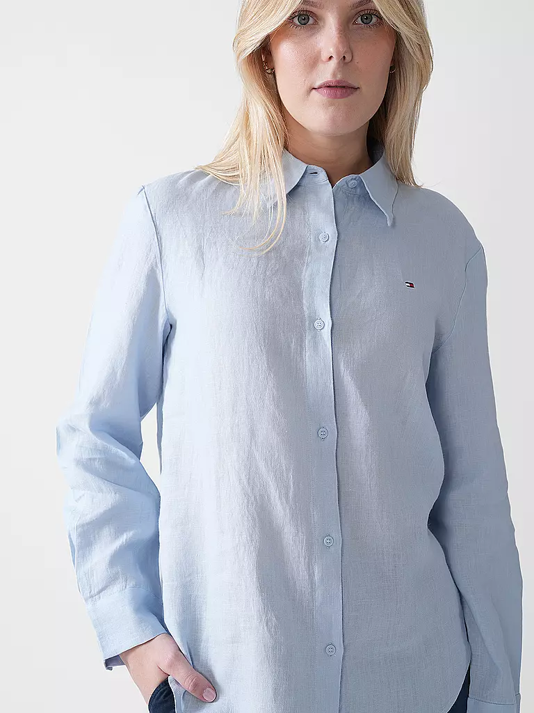 TOMMY HILFIGER | Blouse en lin | hellblau