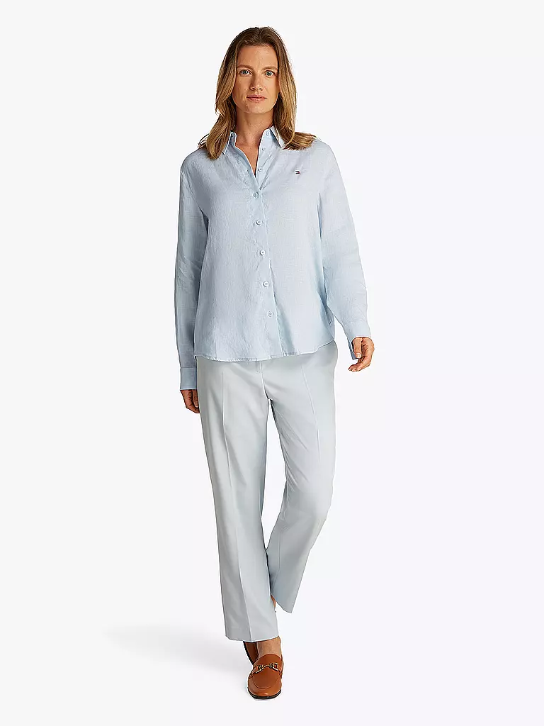 TOMMY HILFIGER | Blouse en lin | hellblau