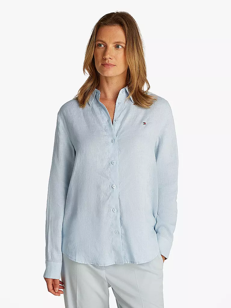 TOMMY HILFIGER | Blouse en lin | hellblau