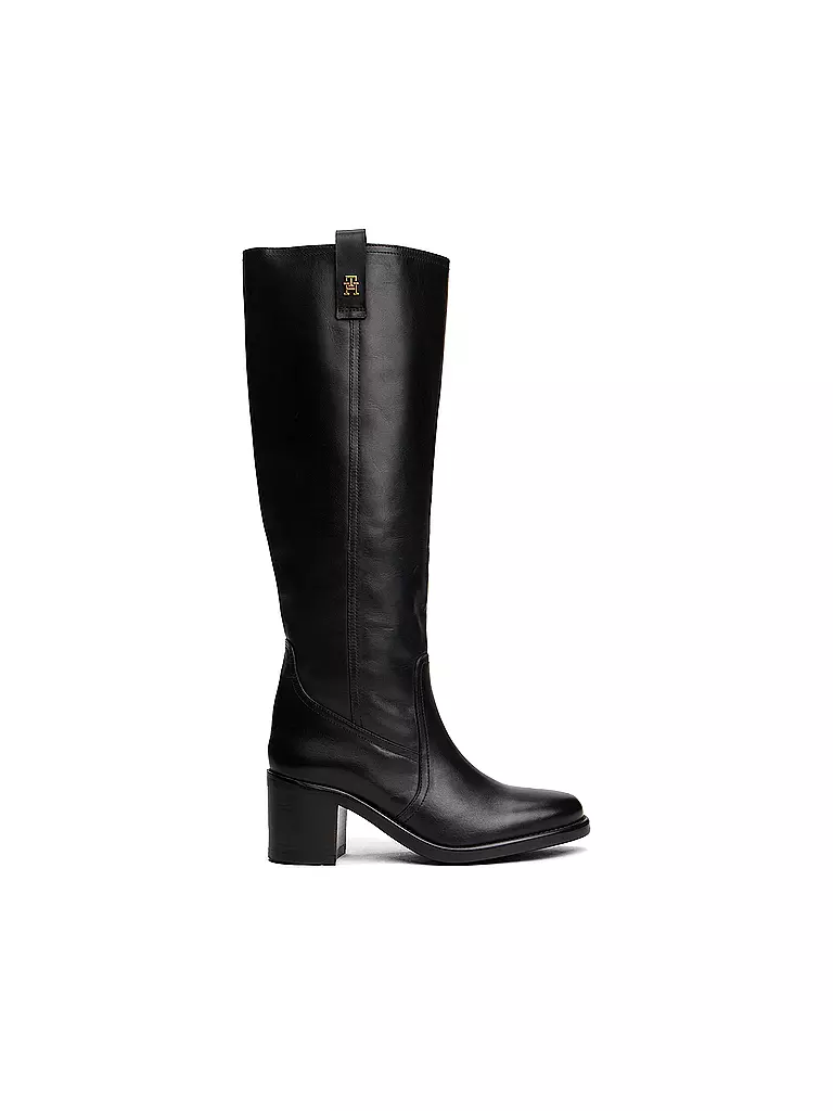TOMMY HILFIGER | Bottes en cuir | schwarz
