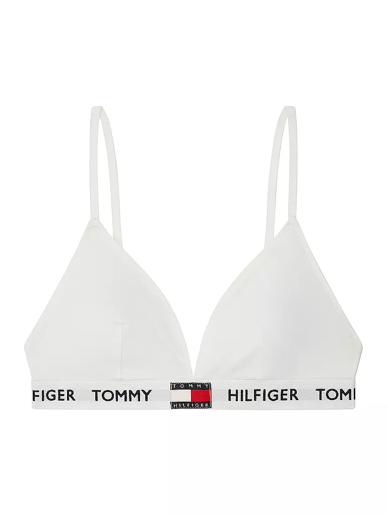 TOMMY HILFIGER | Bustier Padded Triangle BH white | Blanc