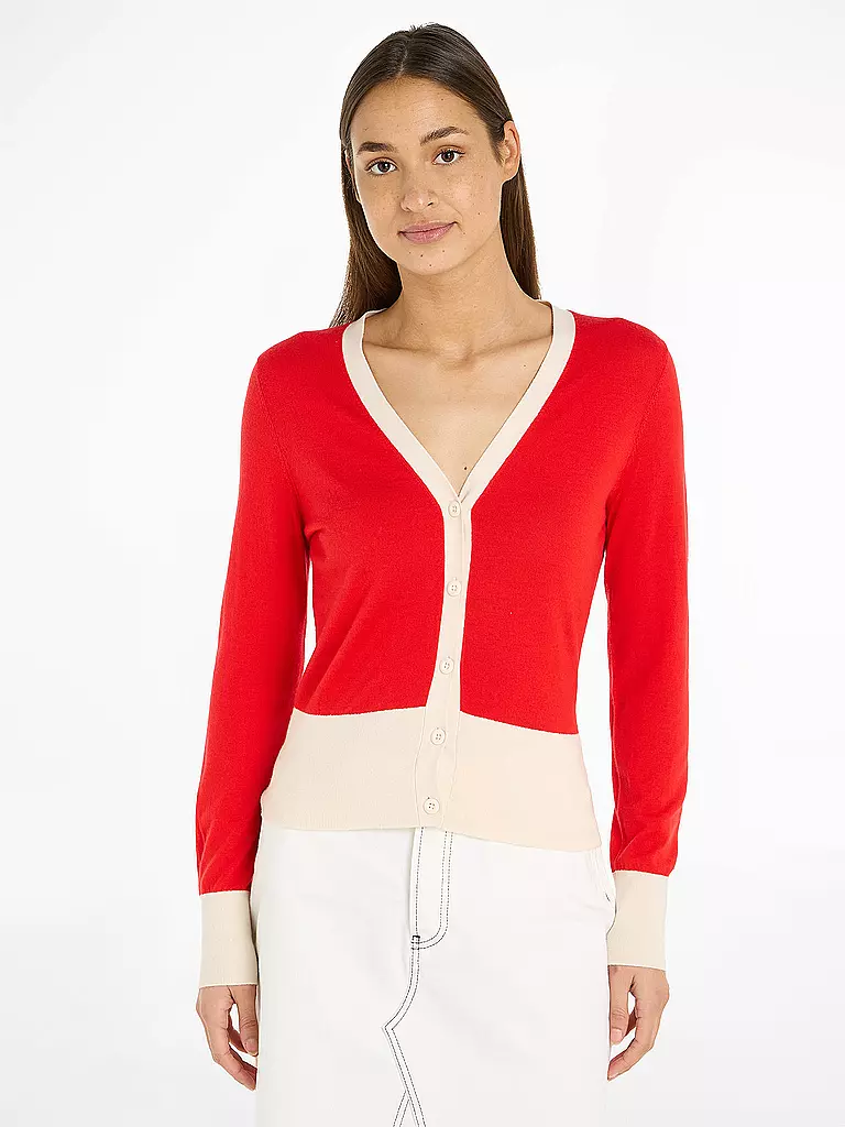 TOMMY HILFIGER | Cardigan | Rouge