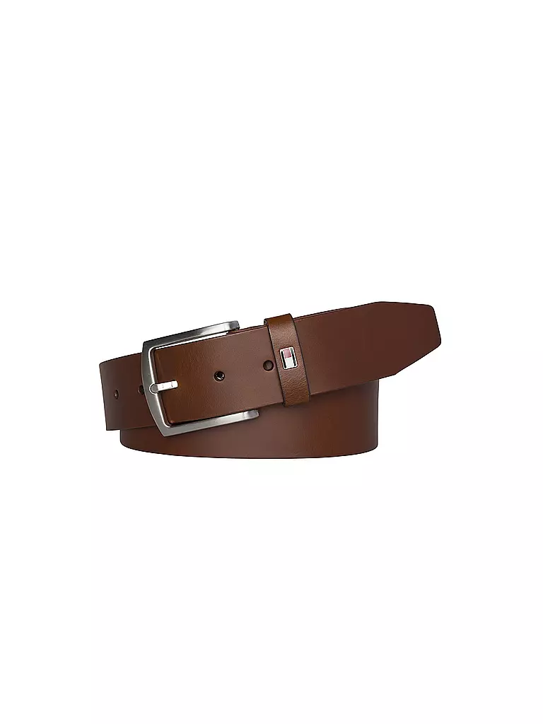 TOMMY HILFIGER | Ceinture en cuir "New Denton" | braun