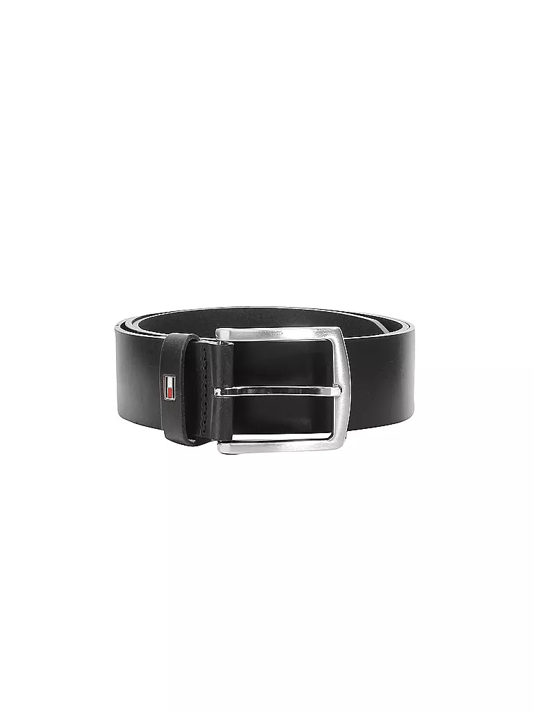 TOMMY HILFIGER | Ceinture en cuir « New Denton » | schwarz