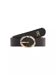 TOMMY HILFIGER | Ceinture en cuir TH CHIC | Noir