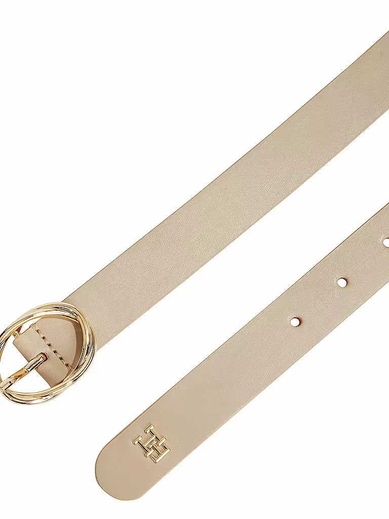 TOMMY HILFIGER | Ceinture en cuir TH CHIC | creme