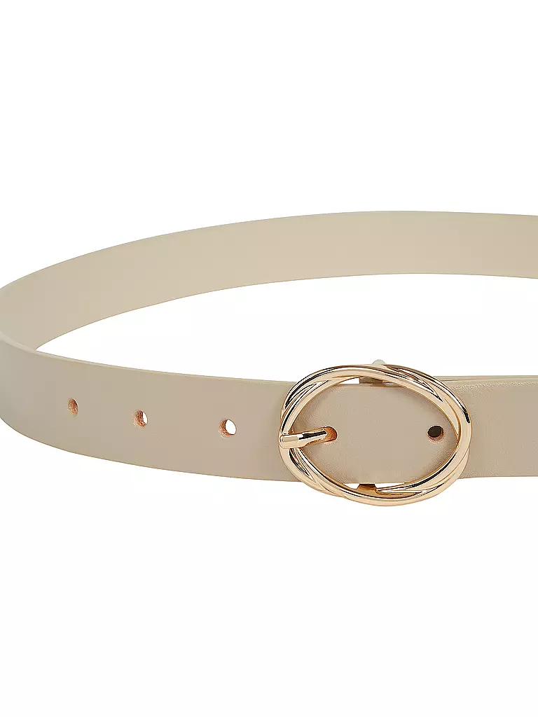 TOMMY HILFIGER | Ceinture en cuir TH CHIC | creme
