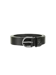TOMMY HILFIGER | Ceinture en cuir TH TIMELESS | Noir