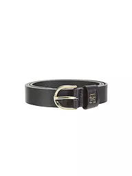 TOMMY HILFIGER | Ceinture en cuir TH TIMELESS | Bleu foncé