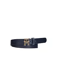 TOMMY HILFIGER | Ceinture en cuir | Bleu foncé