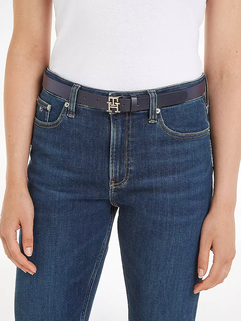 TOMMY HILFIGER | Ceinture en cuir | dunkelblau