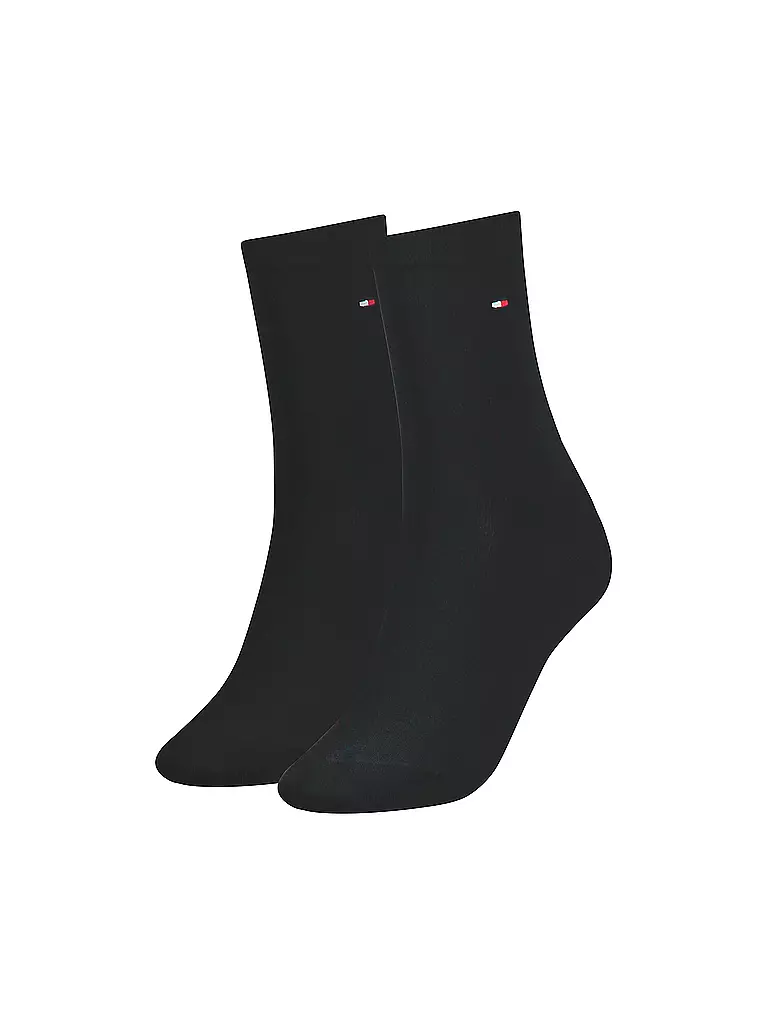 TOMMY HILFIGER | Chaussettes, lot de 2, noir | schwarz