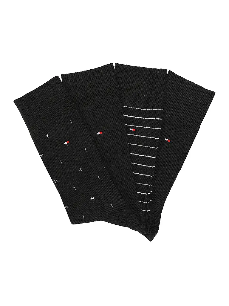 TOMMY HILFIGER | Chaussettes, lot de 4, noir | Noir