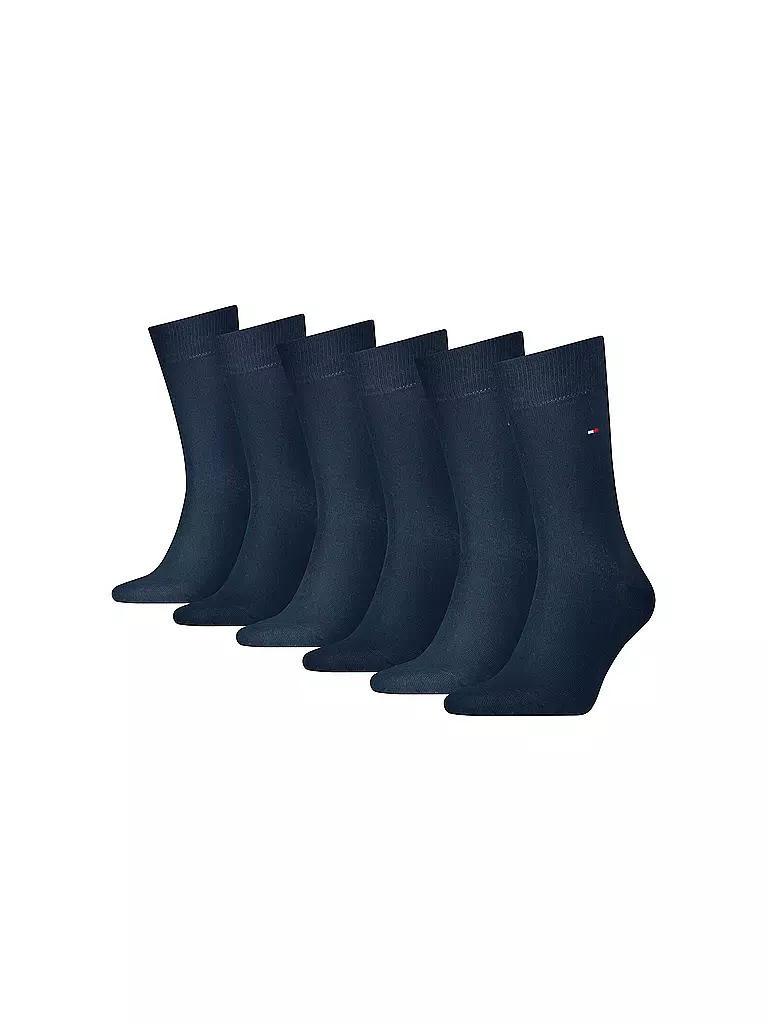 TOMMY HILFIGER | Chaussettes, lot de 6, bleu marine foncé | Bleu foncé