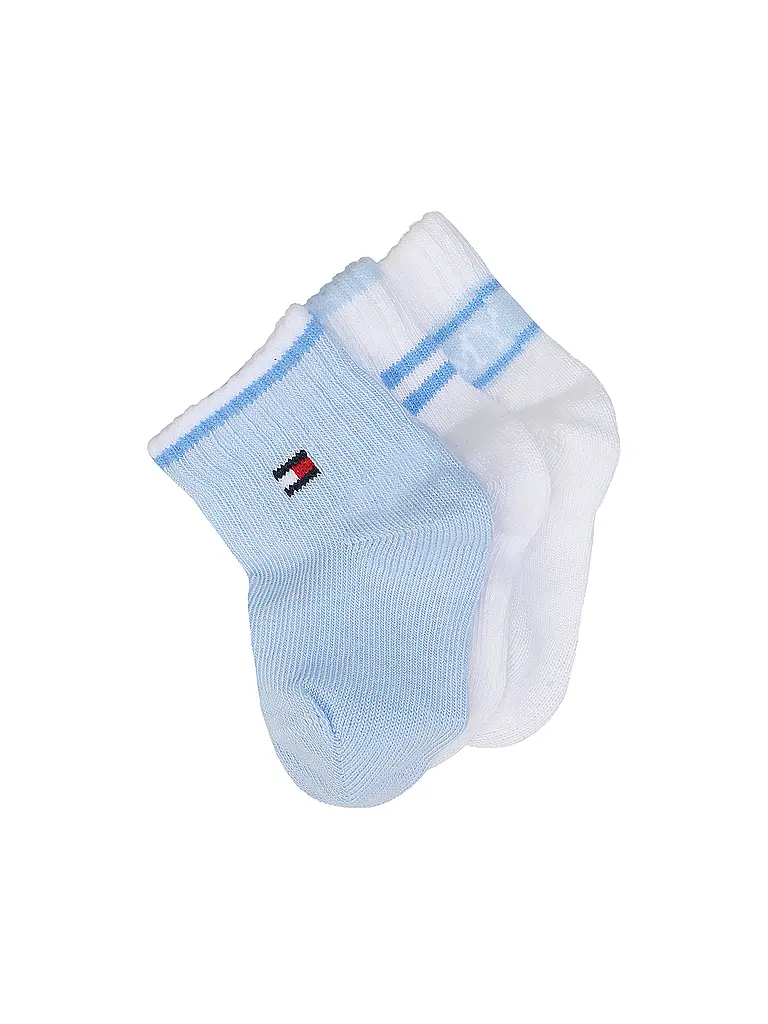TOMMY HILFIGER | Chaussettes bébé garçon, lot de 3, bleu clair | hellblau