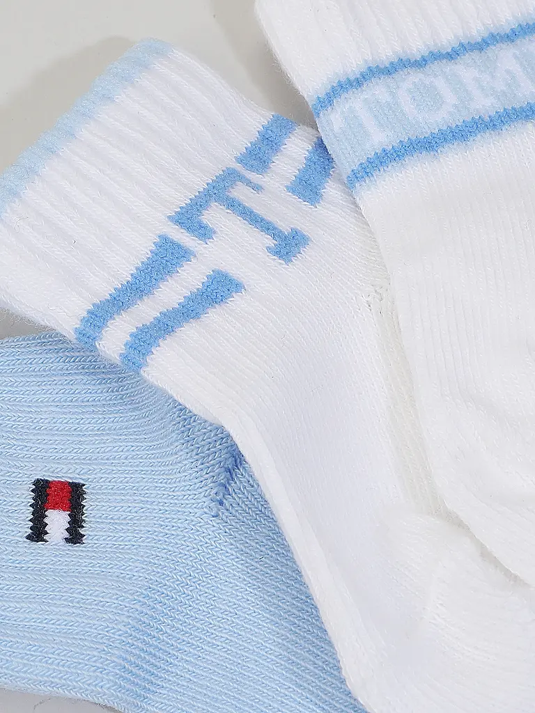 TOMMY HILFIGER | Chaussettes bébé garçon, lot de 3, bleu clair | hellblau