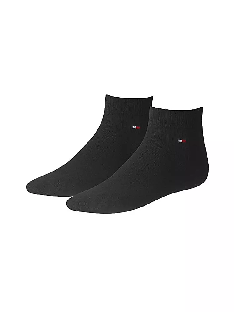 TOMMY HILFIGER | Chaussettes courtes, lot de 2, noir | schwarz