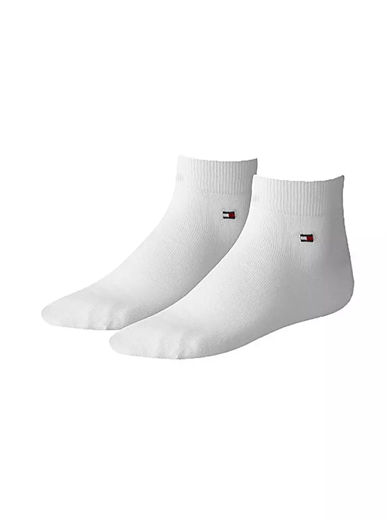 TOMMY HILFIGER | Chaussettes courtes, paquet de 2, blanc | weiss