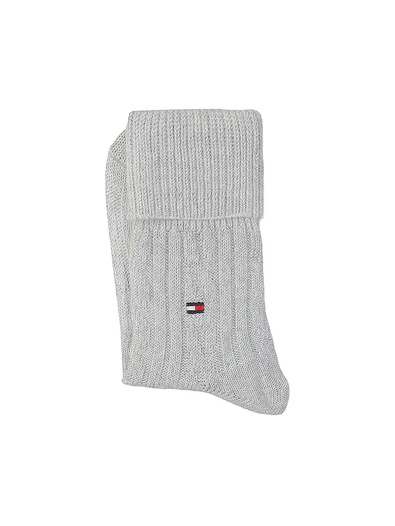 TOMMY HILFIGER | Chaussettes gris clair chiné | Gris