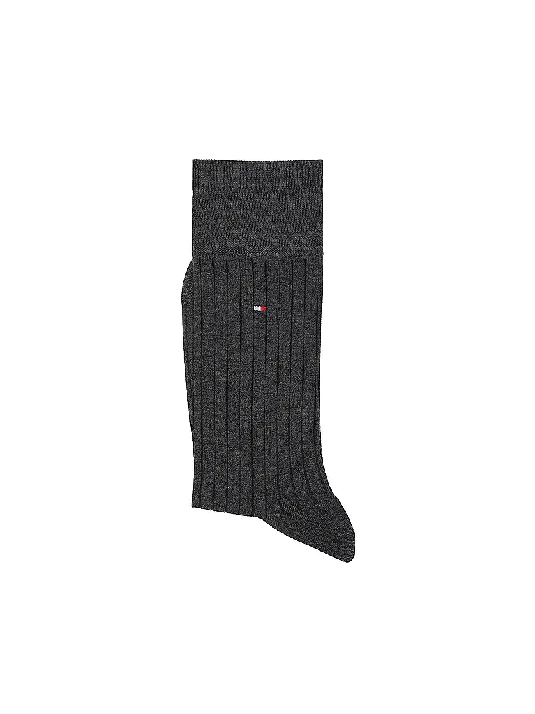 TOMMY HILFIGER | Chaussettes gris foncé chiné | grau