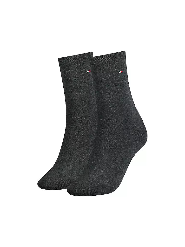 TOMMY HILFIGER | Chaussettes lot de 2 anthracite chiné | grau