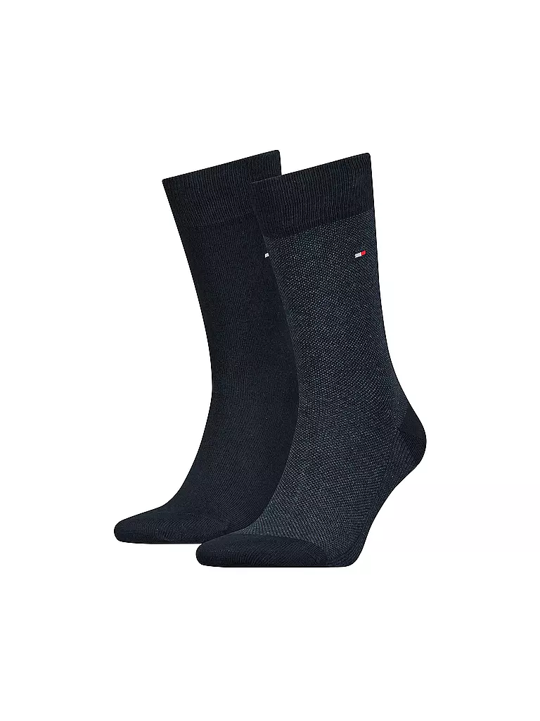 TOMMY HILFIGER | Chaussettes lot de 2 bleu marine foncé | dunkelblau