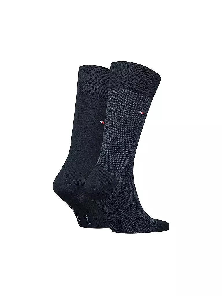 TOMMY HILFIGER | Chaussettes lot de 2 bleu marine foncé | dunkelblau