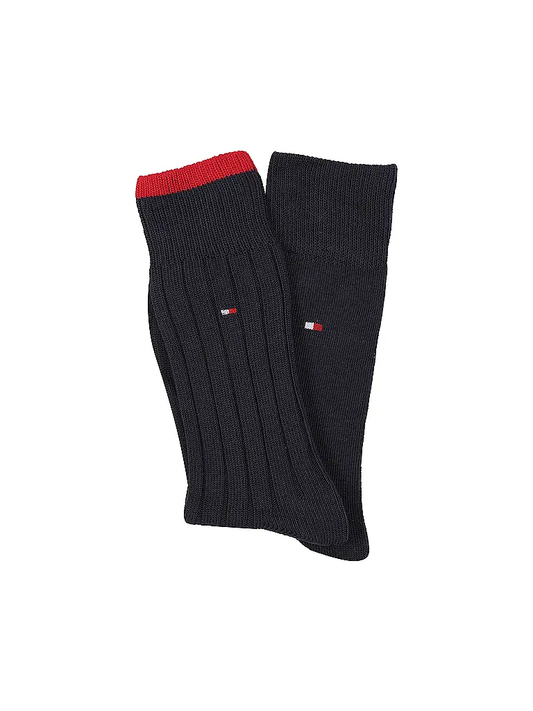 TOMMY HILFIGER | Chaussettes lot de 2 bleu marine | Bleu foncé