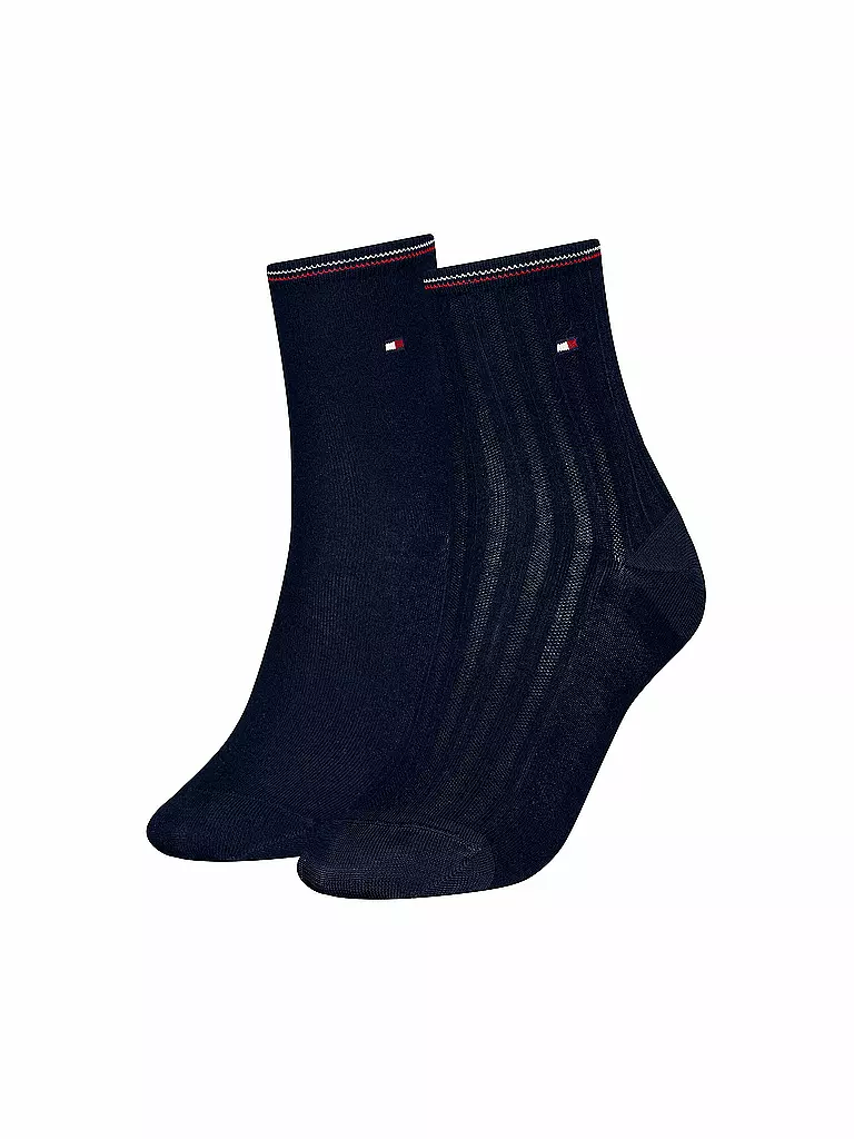 TOMMY HILFIGER | Chaussettes lot de 2 marine | dunkelblau