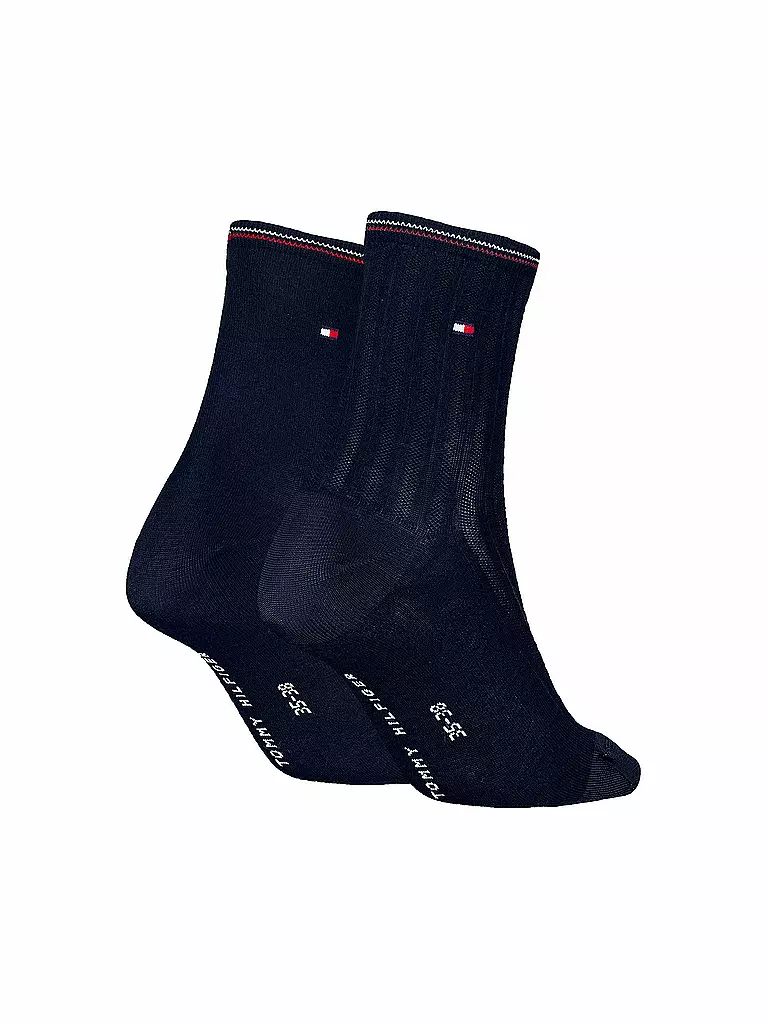 TOMMY HILFIGER | Chaussettes lot de 2 marine | dunkelblau